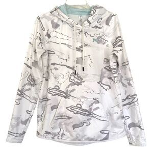 UA Storm Hoodie Pullover Snow Camo, Women’s Size M Water Resistant 1286056